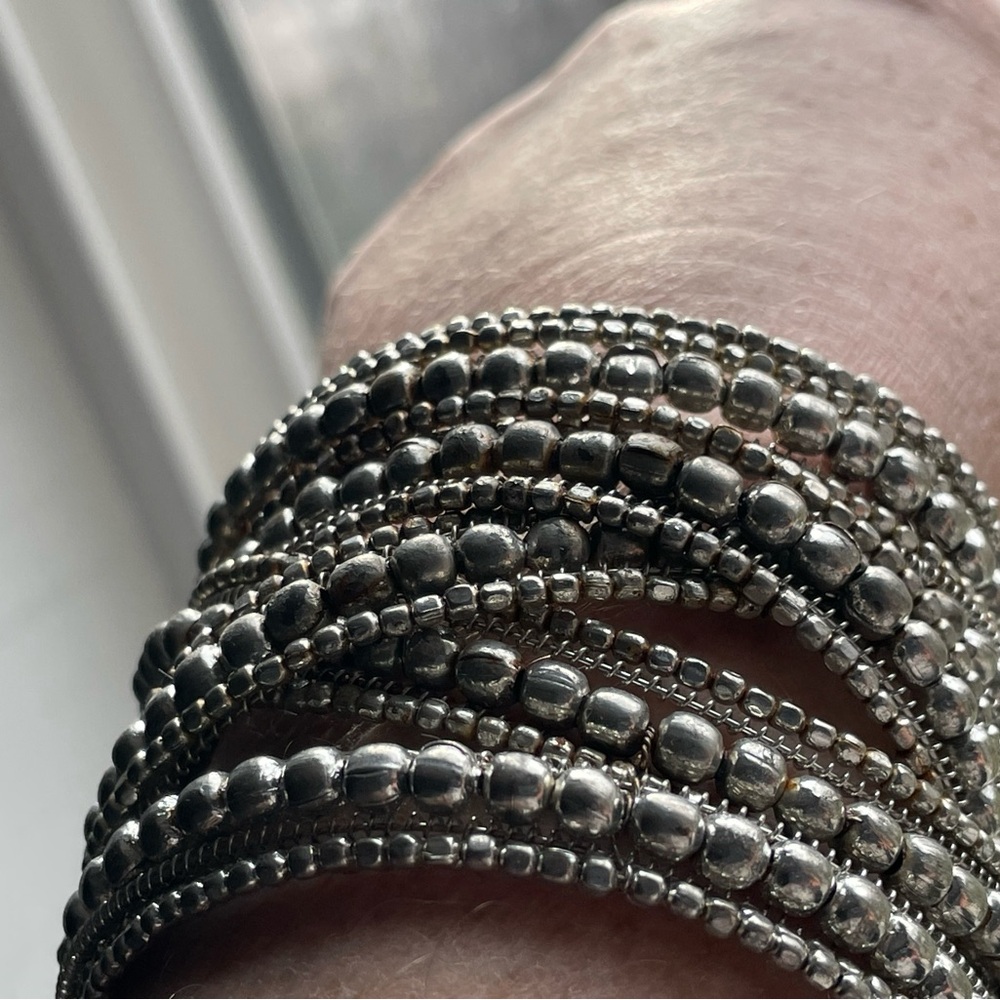 Source Unknown Silver Multi-Strand Bracelet - Picture 3 of 11